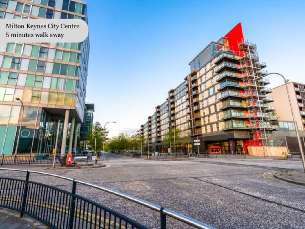 Luxury Campbell Park Apartments In Central Mk With Balcony, Free Parking & Smart Tv With Netflix By Yoko Property Милтон-Кейнс Экстерьер фото