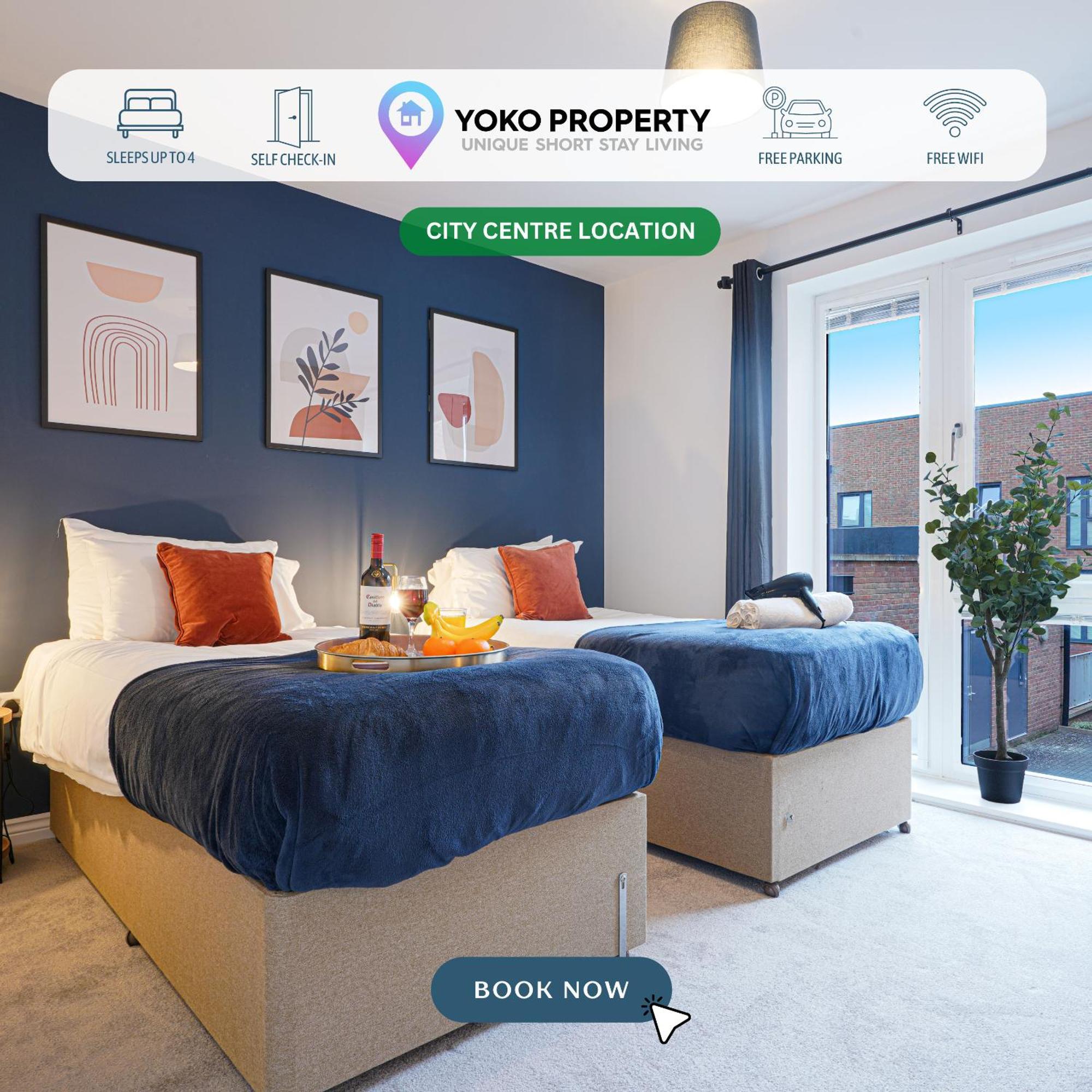 Luxury Campbell Park Apartments In Central Mk With Balcony, Free Parking & Smart Tv With Netflix By Yoko Property Милтон-Кейнс Экстерьер фото